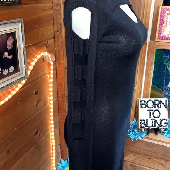 🆕Derek Heart SEXY black dress cold shoulder/arms - Picture 5 of 15